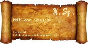 Móroc Szelim névjegykártya